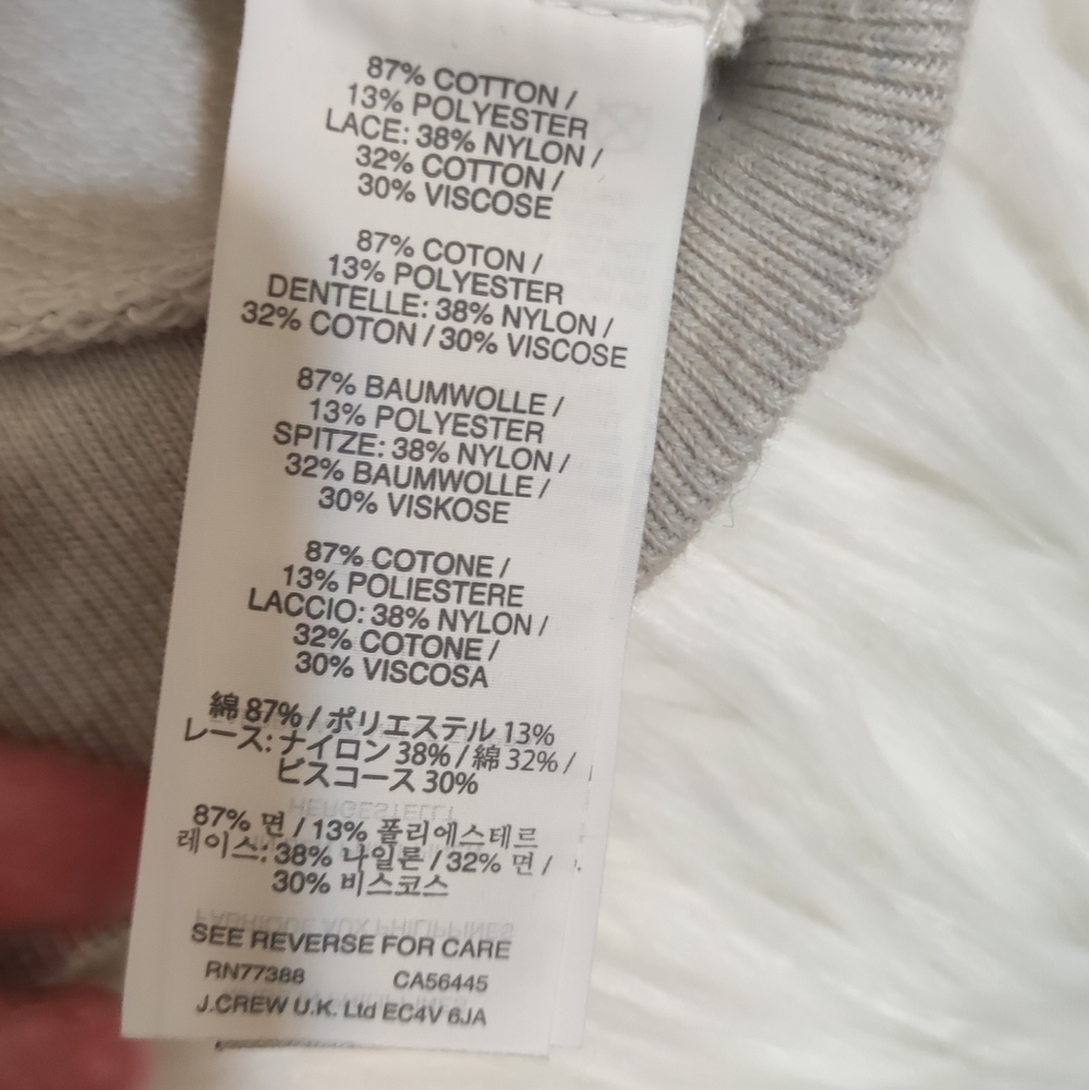 J. Crew Lace sweatshirt - Picture 6 of 6
